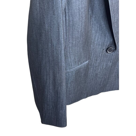 Kasper Blue Blazer Women’s 8 Classic Preppy Work Jacket Old Money Style - Picture 7 of 12